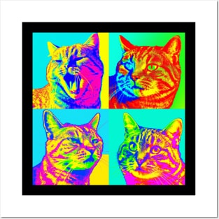 Tabby Pop Art - Cat Lover Gift Posters and Art